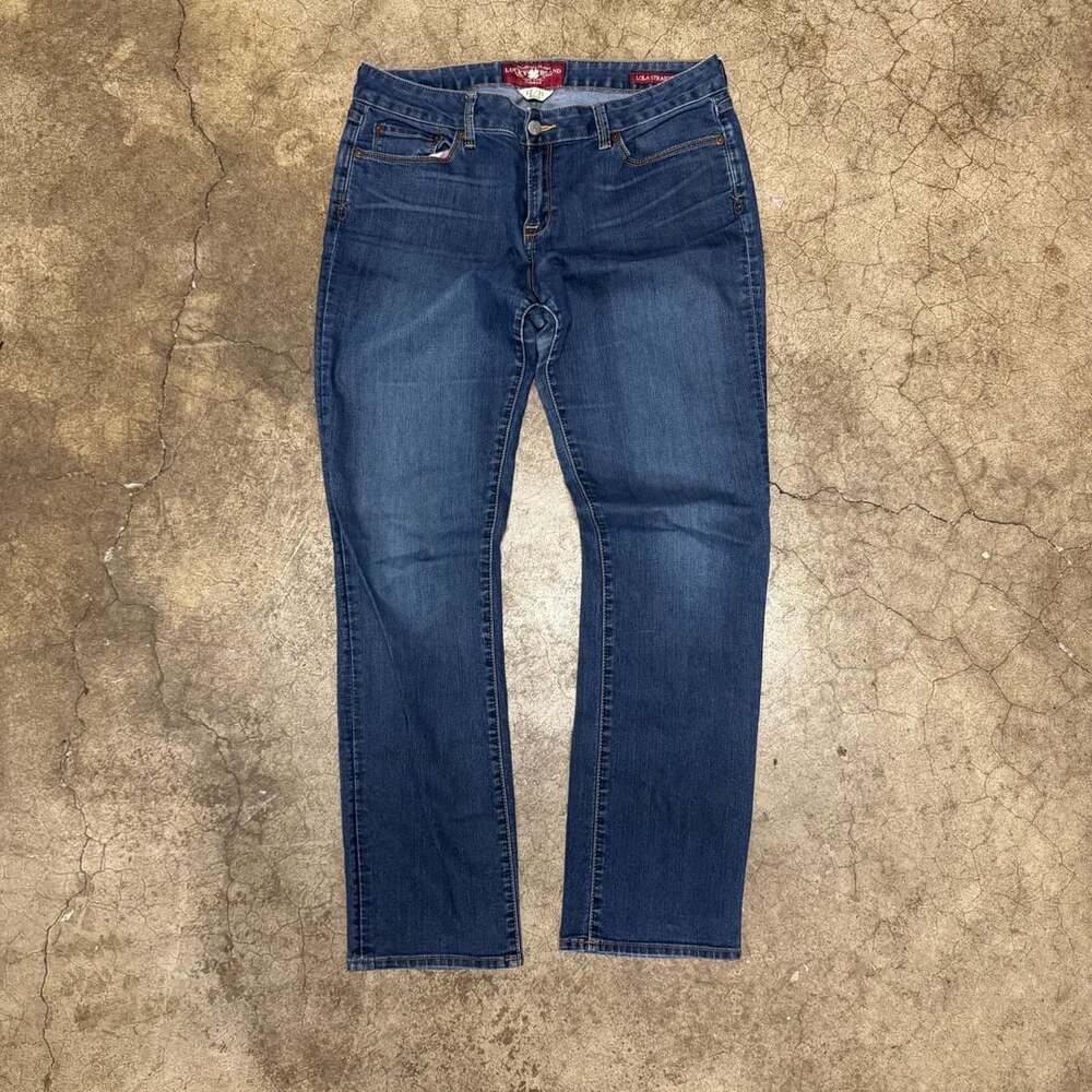 Lucky Brand Lola Straight Jeans Size 32x32 Regular Blue Denim